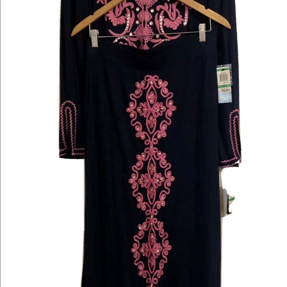 INC MAXI skirt and LONG SLEEVE TUNIC boho set US L